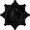 Ekena Millwork Antilles Ceiling Medallion (Fits Canopies up to 6"), Hand-Painted Jet Black, 38 1/4"OD x 1 1/2"P CM38ANBLF - alternate 1